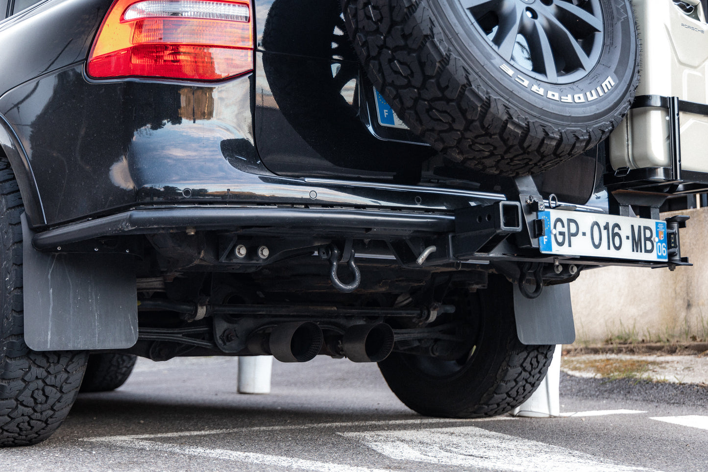 Pare-chocs arrière tubulaire Porsche Cayenne 957