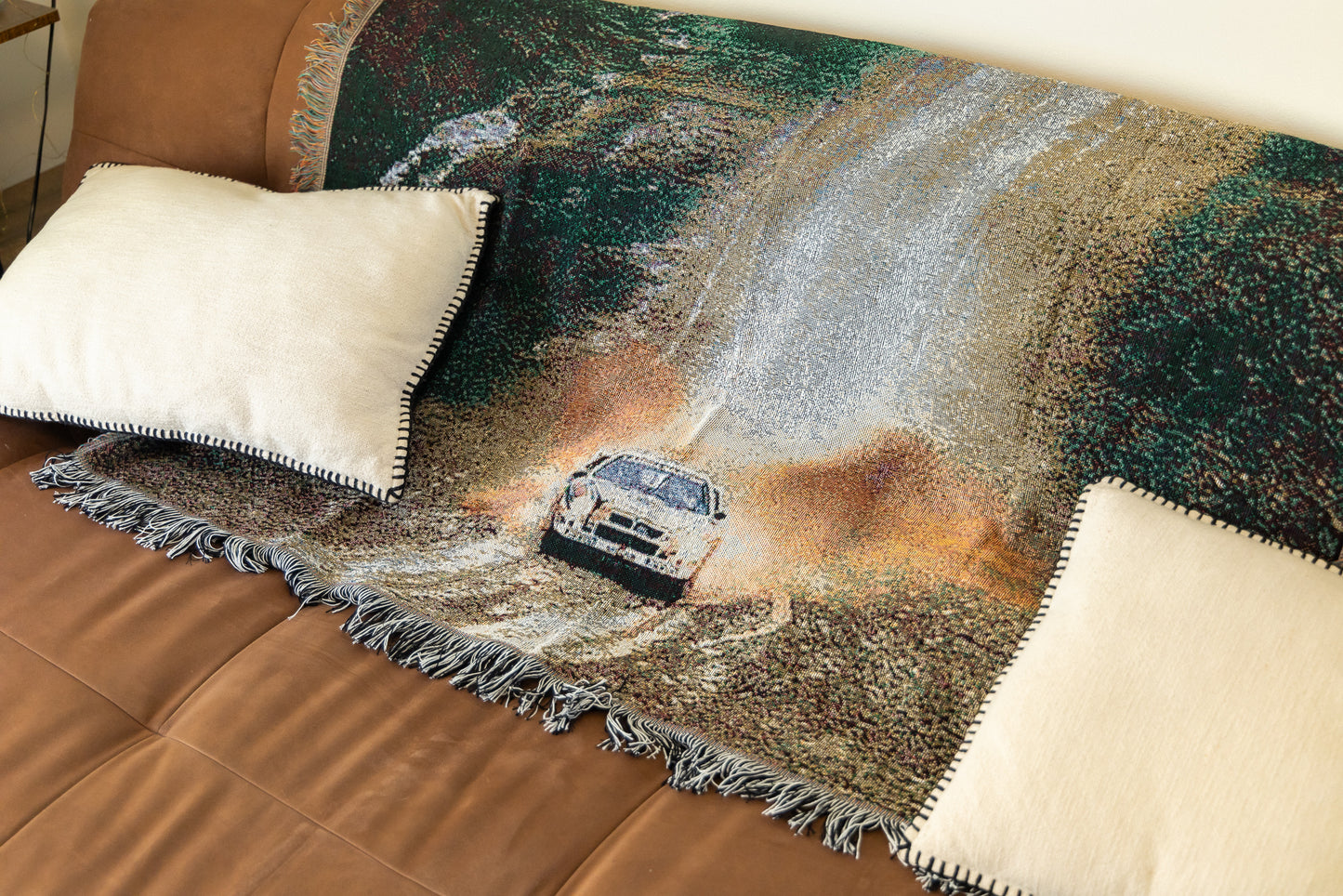 Benzin Lancia Rally 037 Woven Blanket