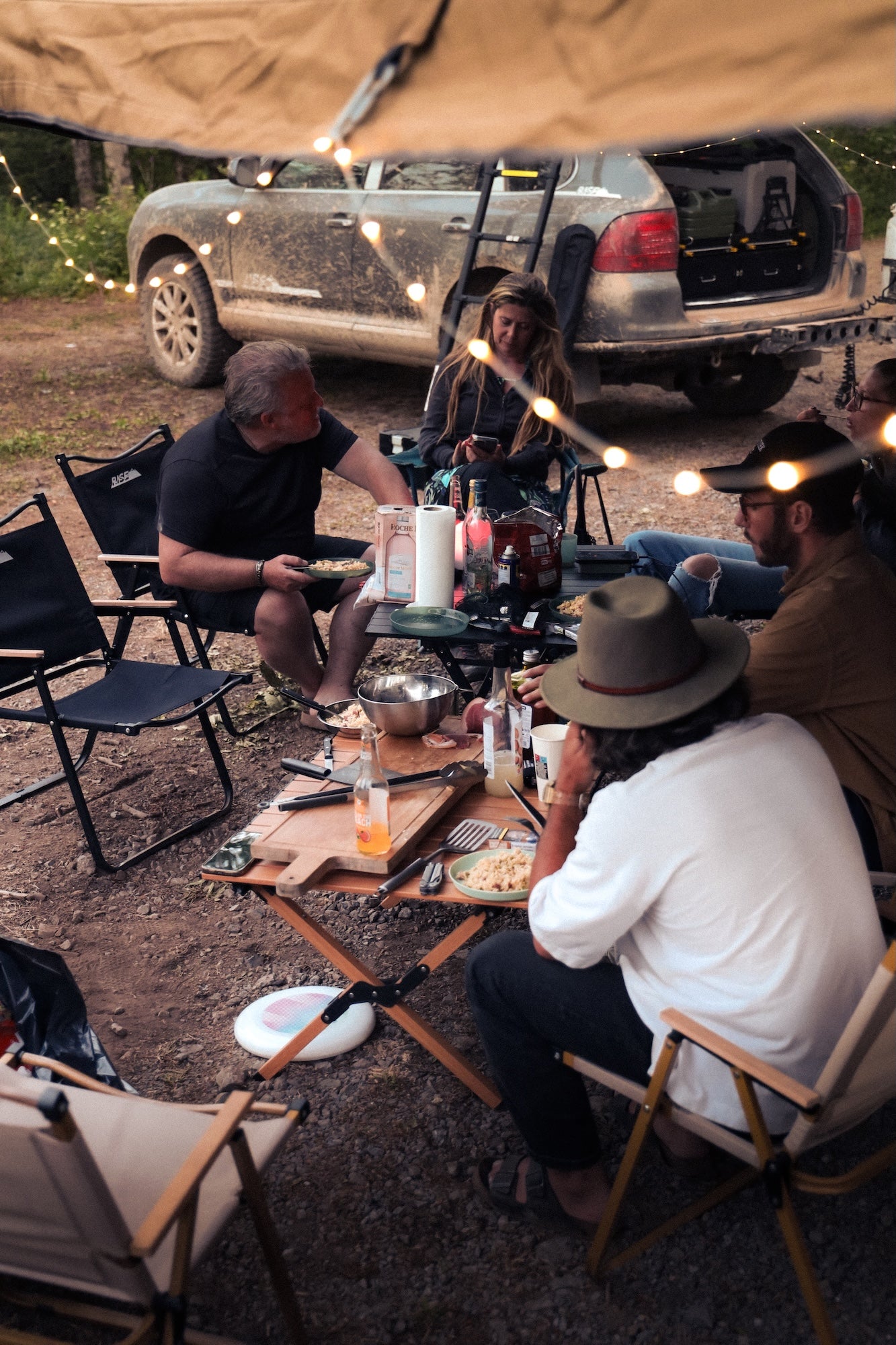 Table de camping pliante aluminum RISE - Bois
