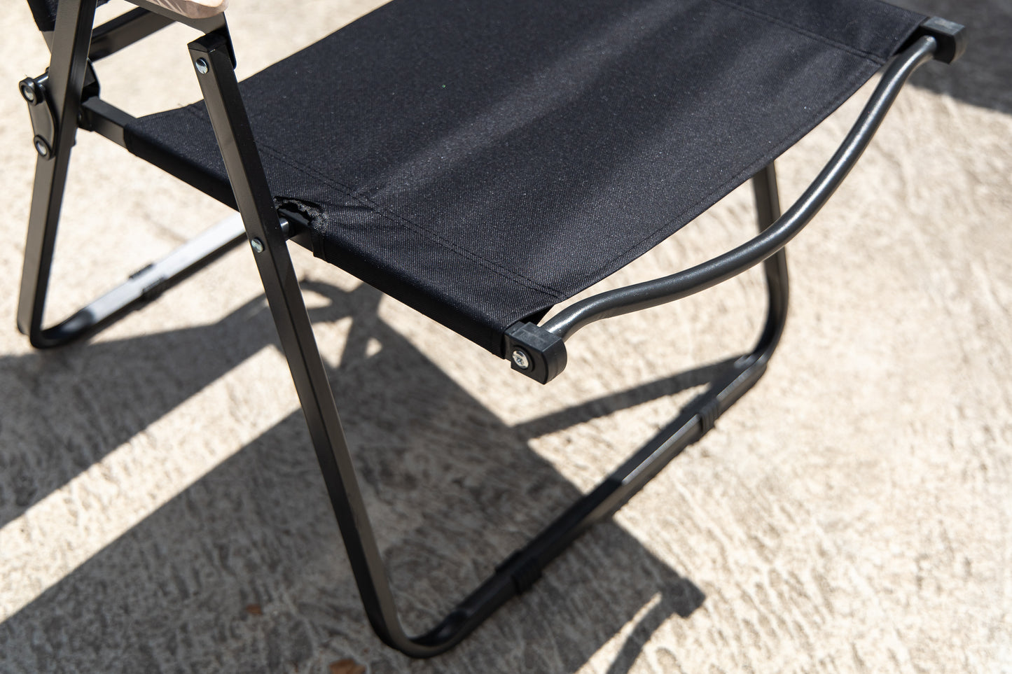Chaise de camping pliante RISE - Noire