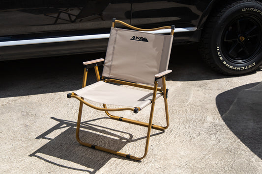 Chaise de camping pliante RISE - Beige