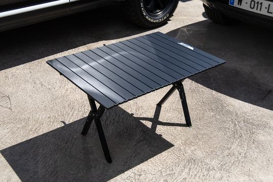 Table de camping pliante aluminum RISE - Noire