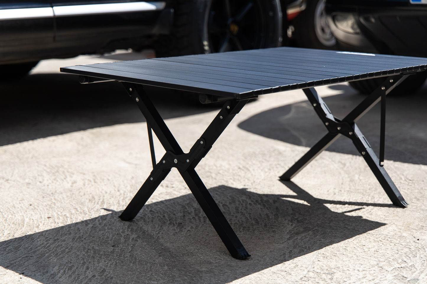 Table de camping pliante aluminum RISE - Noire