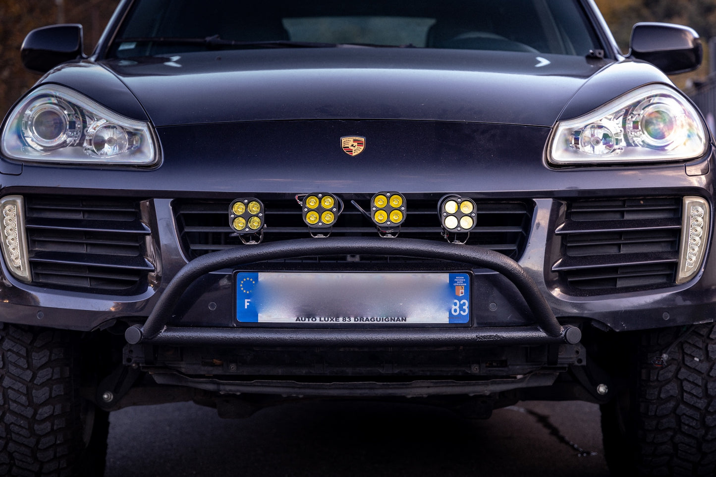 Tubular bull bar for Porsche Cayenne 955/957