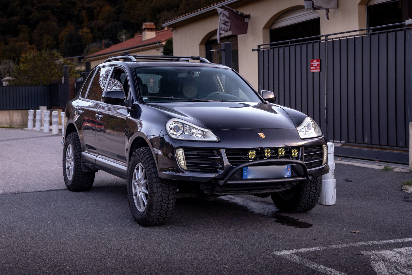 Tubular bull bar for Porsche Cayenne 955/957
